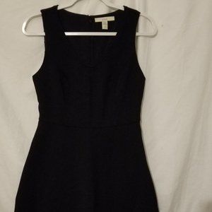 Lark & Ro Women's Black Sleeveless Scoop Neck Fit/Flare Knit Midi Dress 4 NIP